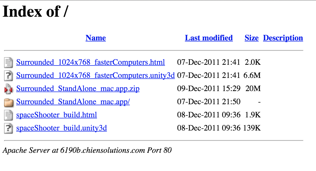 thumbnail representation of project