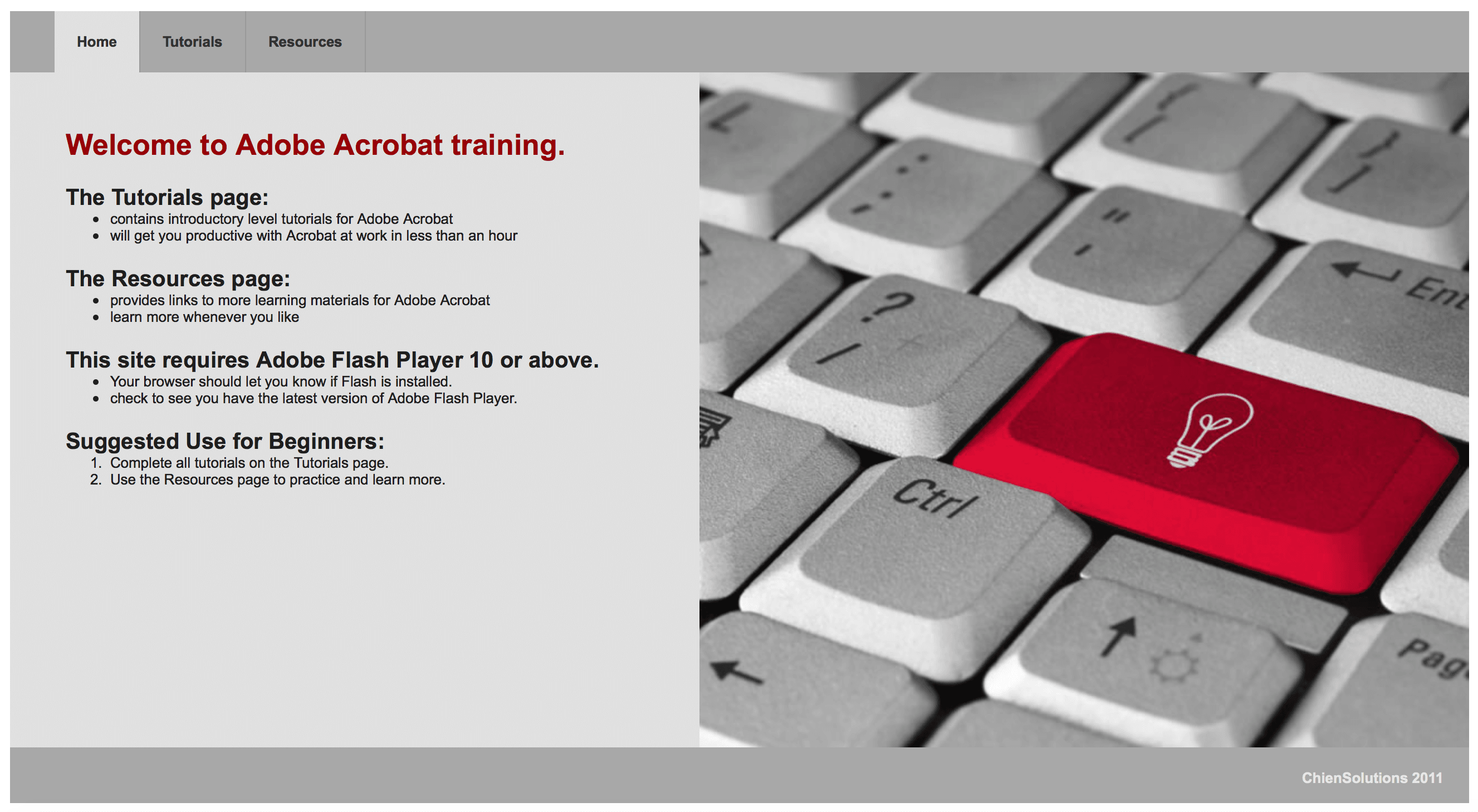 thumbnail representation of project